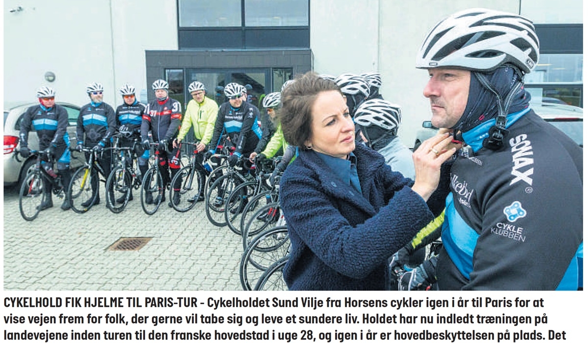 Cykelhold fik hjelme til Paris-tur